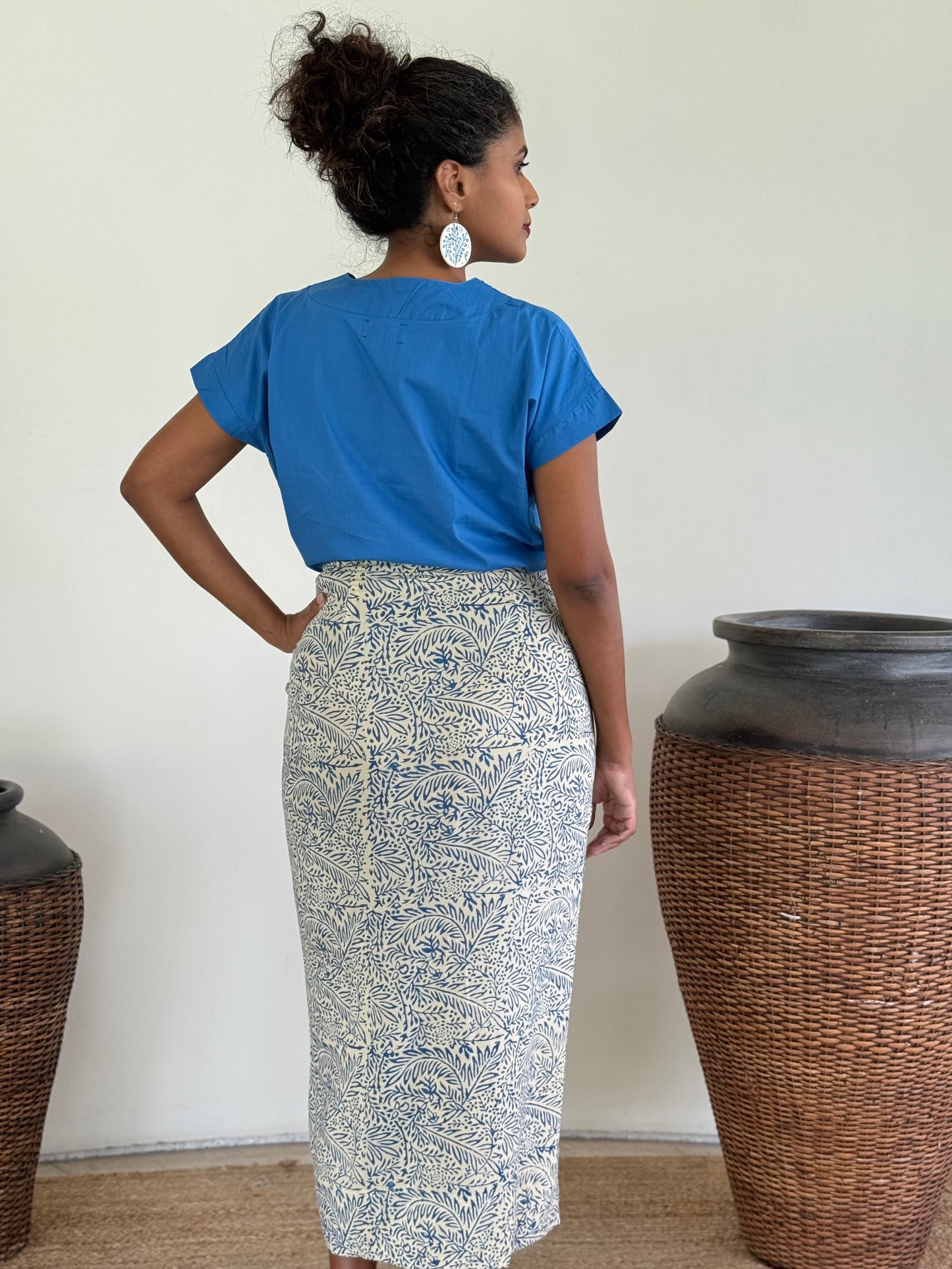 Flora Midi Tie Skirt
