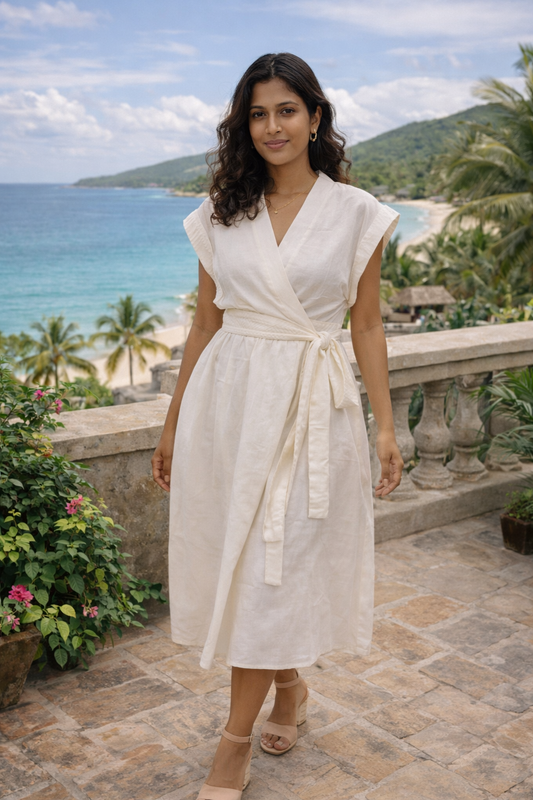 Mykonos Long Wrap Dress