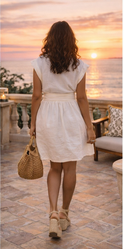 Mykonos Short Wrap Dress