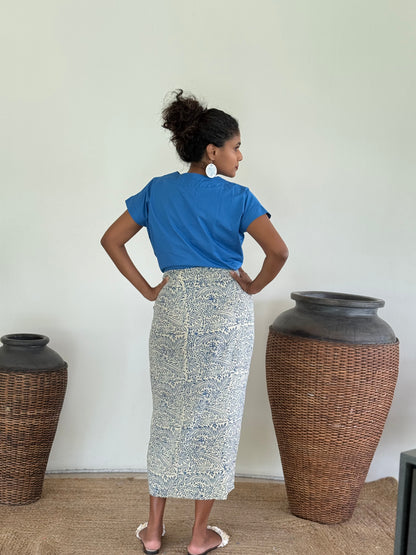 Flora Midi Tie Skirt