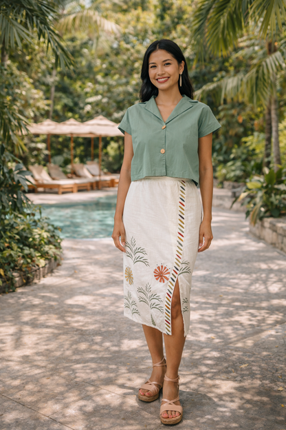 Lea Organic Midi Skirt