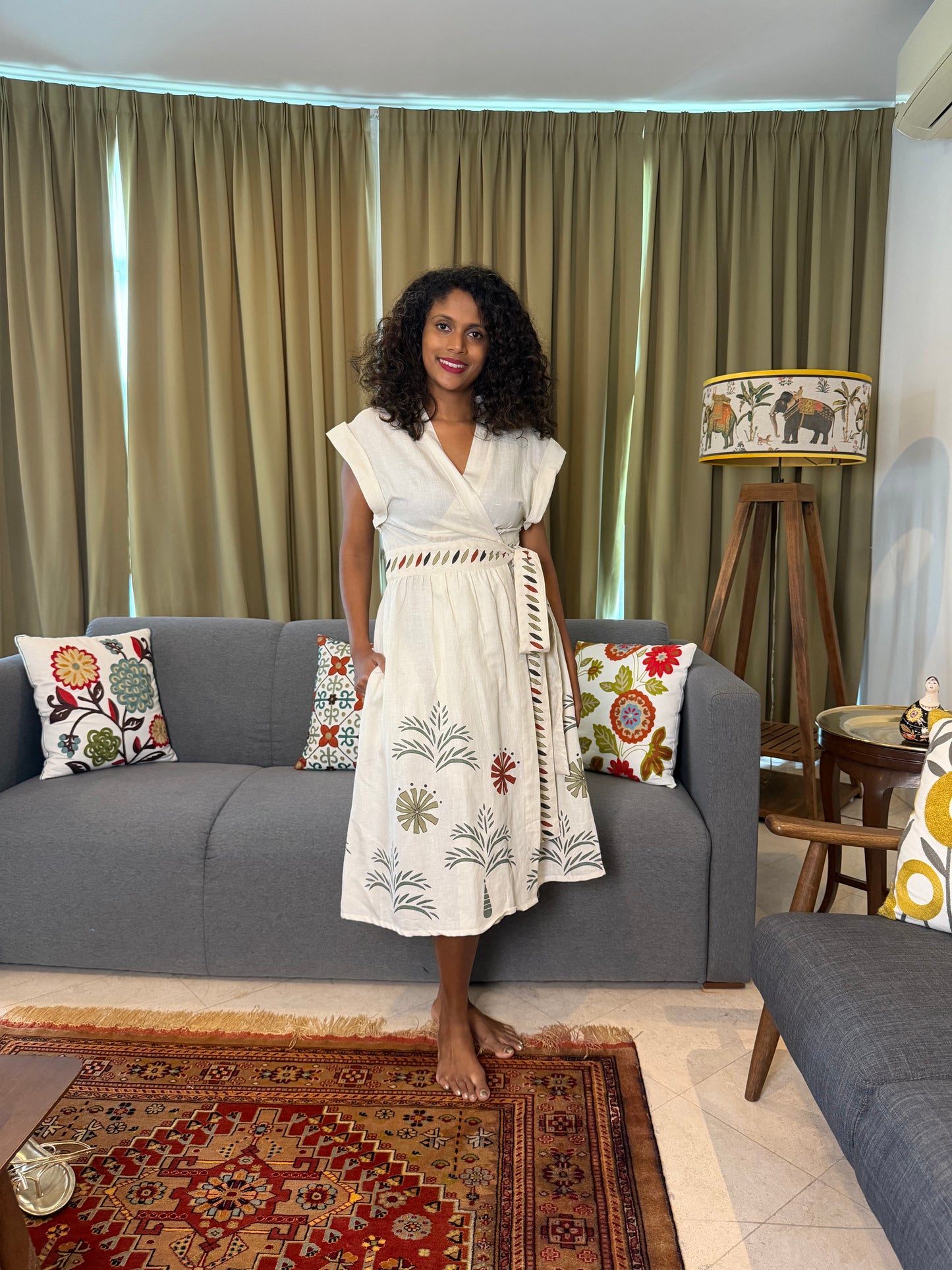 Palma Long Wrap Dress