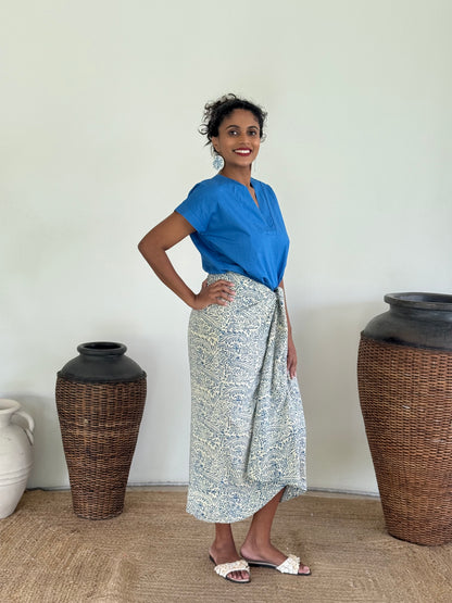 Flora Midi Tie Skirt