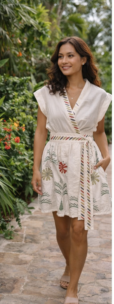 Palma Short Wrap Dress