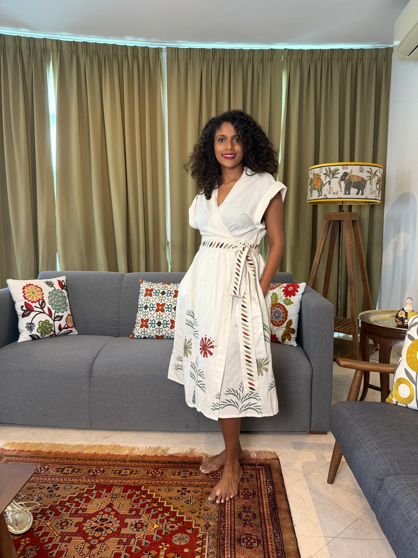 Palma Long Wrap Dress