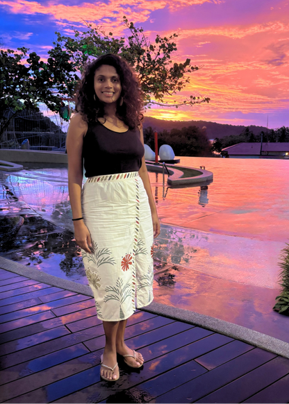 Dessert Palm Organic Midi Skirt