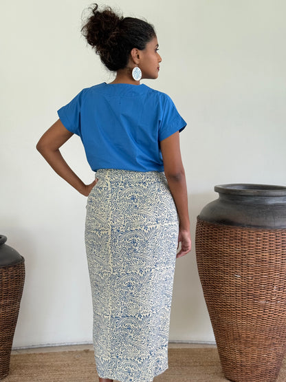 Flora Midi Tie Skirt