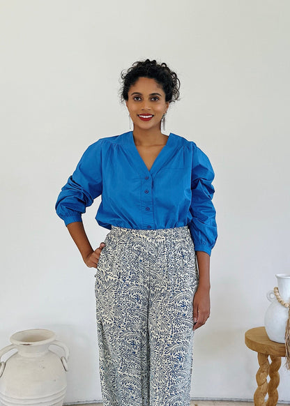 Marseille Embroidered Palm Top