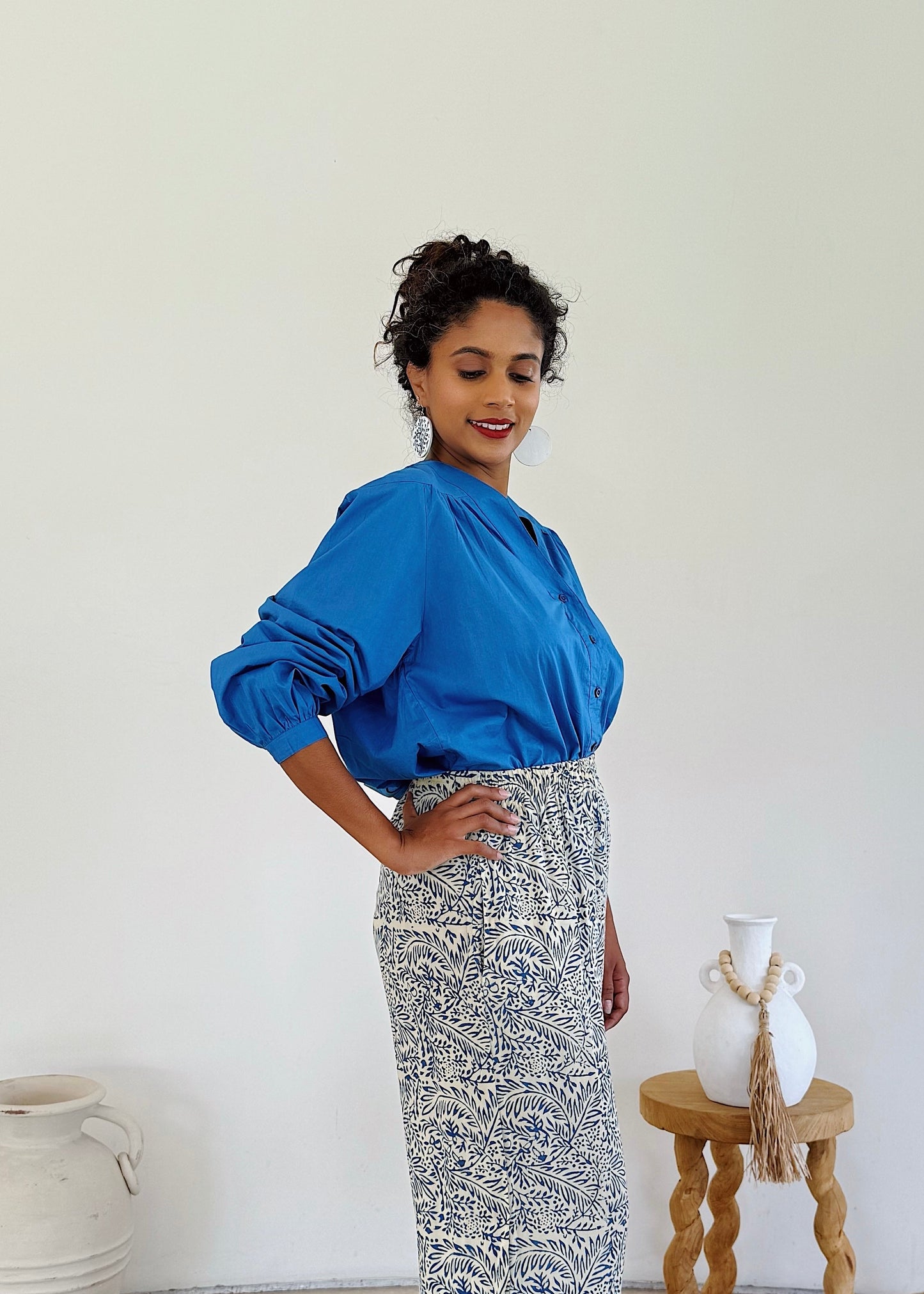 Marseille Embroidered Palm Top