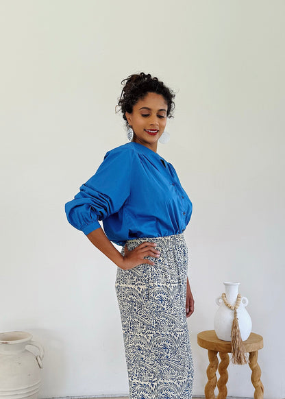 Marseille Embroidered Palm Top