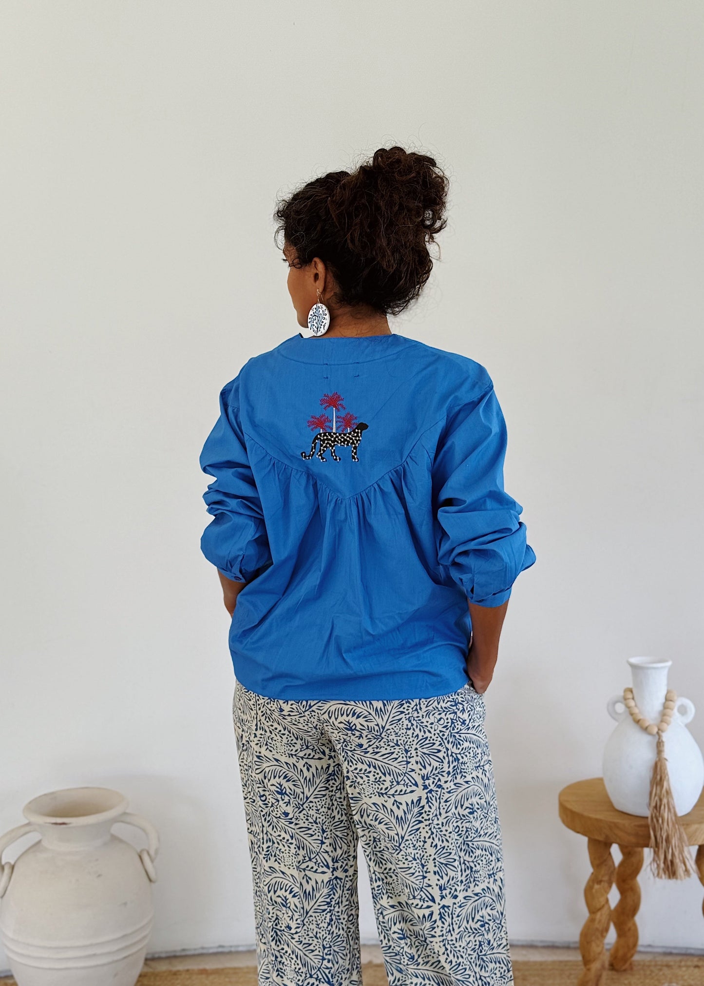 Marseille Embroidered Palm Top